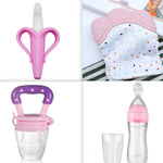 Baby Spoon Bottle Feeder 120ml Silicone Feeding Bottle Easy One-Hand Feeding for Infants