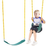 2-Pack Swing Seats with 66" Chains | Durable Outdoor Swing Set Replacement Seats for Kids & Adults