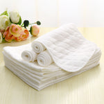Breathable 3-Layer Cotton Gauze Baby Diaper Inserts (L) |Washable & Antibacterial Sunshine Cotton