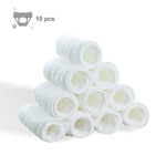 10-Pack Ecological Cotton Baby Diapers 3 Layers of Soft, Absorbent Cloth Inserts (45x15cm)