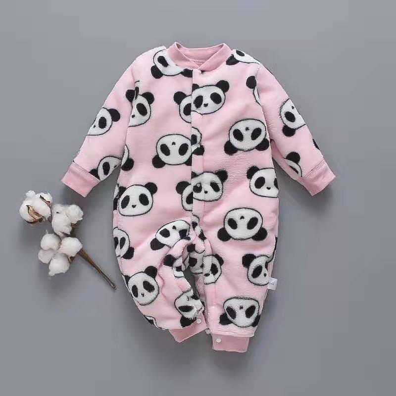 Flannel Baby Onesies Unisex Long Sleeve Romper Soft Cotton Winter Infant Jumpsuit
