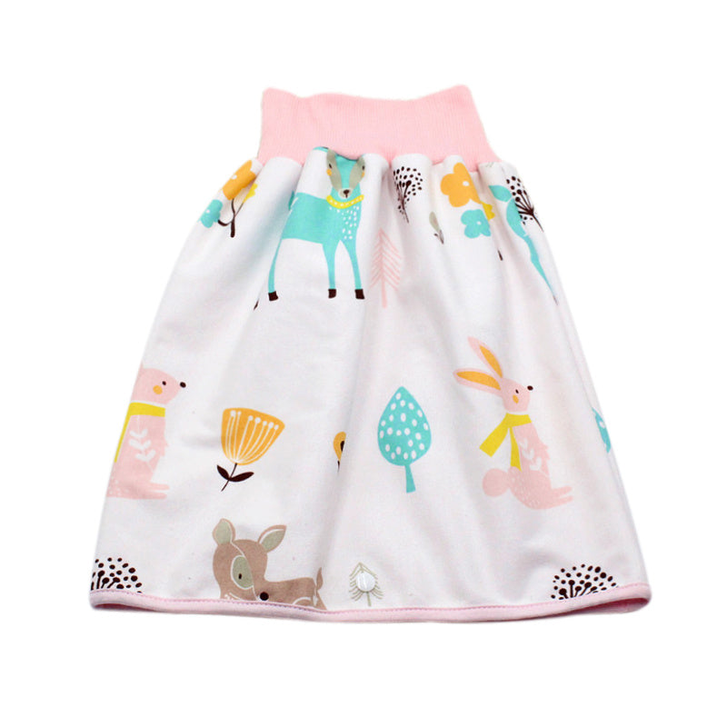 Infant Children’s Waterproof Diaper Skirt – Soft Cotton Baby Urine Skirt | Adjustable, Breathable & Skin-Friendly
