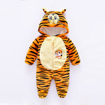 Okobebe Winter Jumpsuit Velvet Hooded Baby Clothing – Soft Cotton Lined Infant Outfit