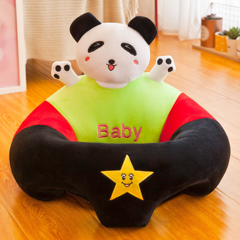 Baby Animal Plush Seat Soft Support Chair for Infants Safe & Comfortable Baby Sitting Cushion