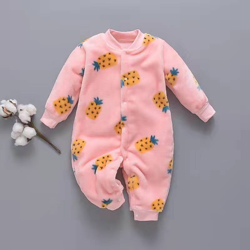 Flannel Baby Onesies Unisex Long Sleeve Romper Soft Cotton Winter Infant Jumpsuit