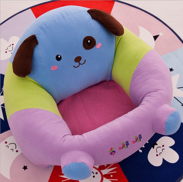 Baby Sofa Seat Cover – Washable Toddler Bean Bag Chair | Soft, Anti-Rollover Cartoon Animal Seat for Infants 0–2 Years