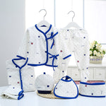 Pure Cotton Newborn Gift Set  7-Piece Baby Essentials Box Soft Infant Clothes for All Seasons