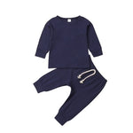 okobebe Cotton Baby Rompers Tracksuit Set – Casual Cartoon Outfit for Boys & Girls