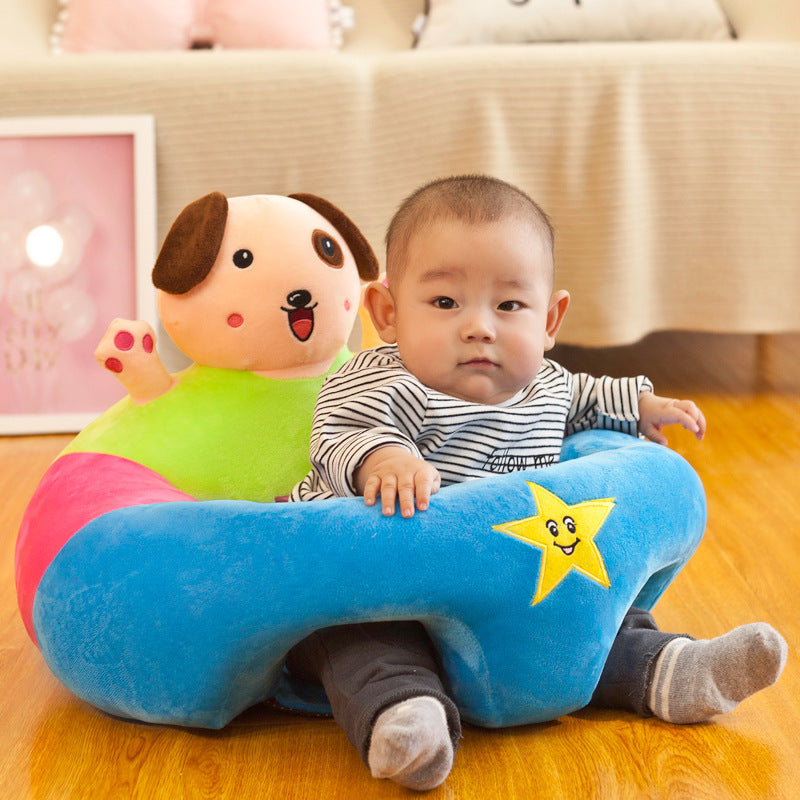 Baby Animal Plush Seat Soft Support Chair for Infants Safe & Comfortable Baby Sitting Cushion