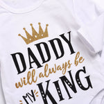 Okobebe Baby Boys Clothing Set Cotton Top Romper with Crown Pants