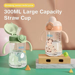 Portable Baby Water Bottle 300ml Leak-Proof Kids Sippy Cup BPA-Free Toddler Drinking Bottle for Travel