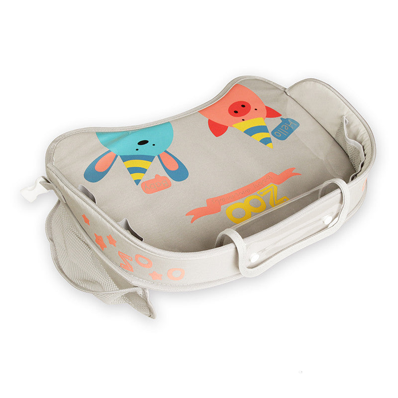 Car Baby Safety Seat Tray Child Car Storage Table Organizer for Snacks, Toys & Drinks