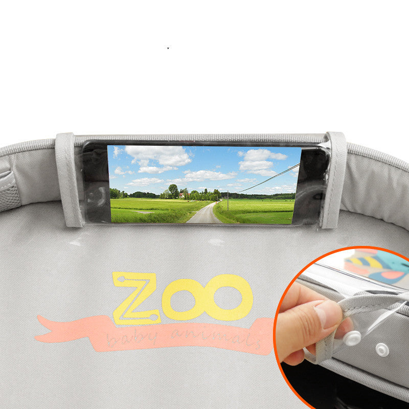 Car Baby Safety Seat Tray Child Car Storage Table Organizer for Snacks, Toys & Drinks