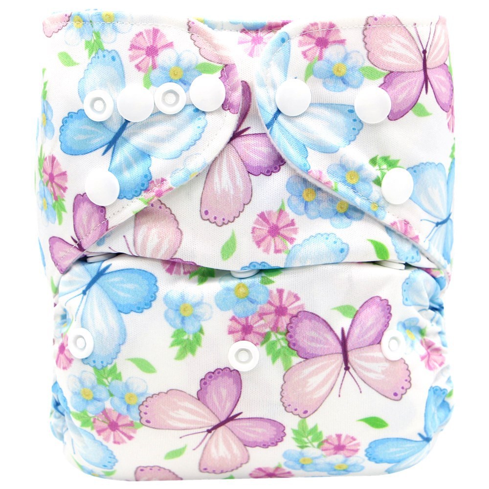 Washable Pocket Baby Cloth Diapers (9-14KG) One Size Reusable Polyester Diaper Covers