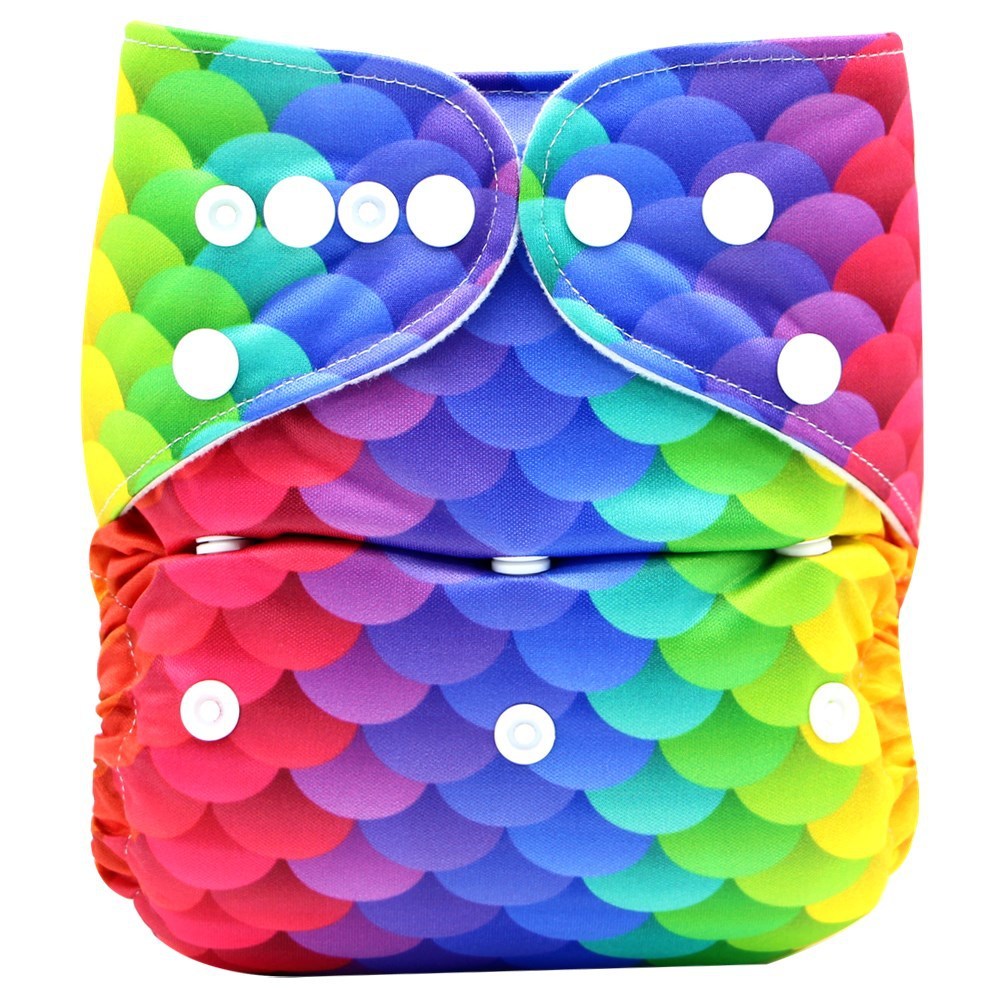 Washable Pocket Baby Cloth Diapers (9-14KG) One Size Reusable Polyester Diaper Covers