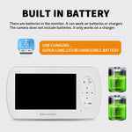 4.3-Inch 1080P HD Baby Monitor Night Vision Camera with Two-Way Audio & Temperature Sensor