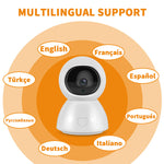 4.3-Inch 1080P HD Baby Monitor Night Vision Camera with Two-Way Audio & Temperature Sensor