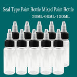 Empty Paint Bottles Storage Bottle – Refillable Plastic Containers for Paints, Crafts, DIY, 30ML/60ML/120ML/250ML