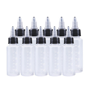 Empty Paint Bottles Storage Bottle – Refillable Plastic Containers for Paints, Crafts, DIY, 30ML/60ML/120ML/250ML