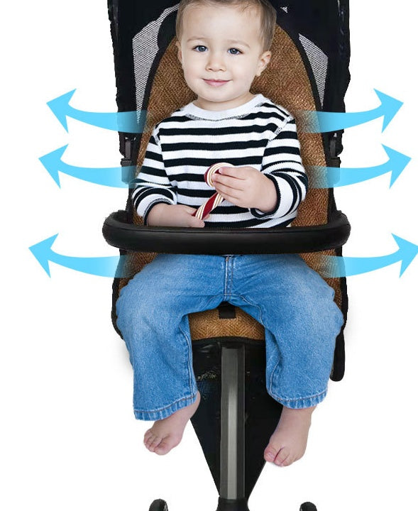 Baby Stroller Mat Breathable Vine Seat Cushion for Pushcart Infant Walking Artifact Pad