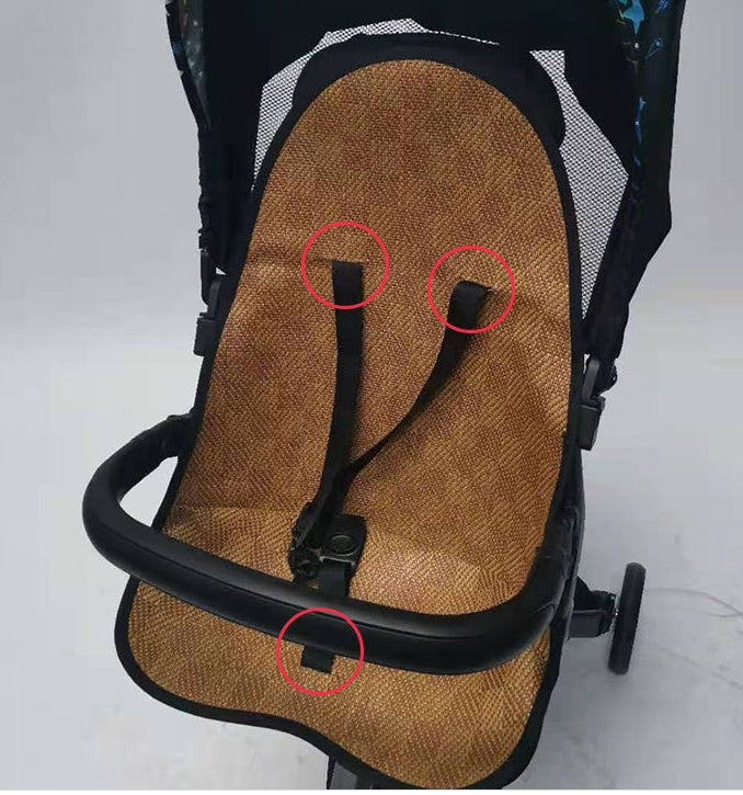 Baby Stroller Mat Breathable Vine Seat Cushion for Pushcart Infant Walking Artifact Pad