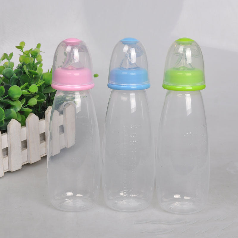 Soft Head Baby Rice Cereal Bottle 240mL PP Squeeze Spoon Feeder Safe Training Bottle for Infants