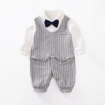 Gentleman Baby Jumpsuit Cotton Long-Sleeve Romper for Boys Spring & Autumn Baby Outfit