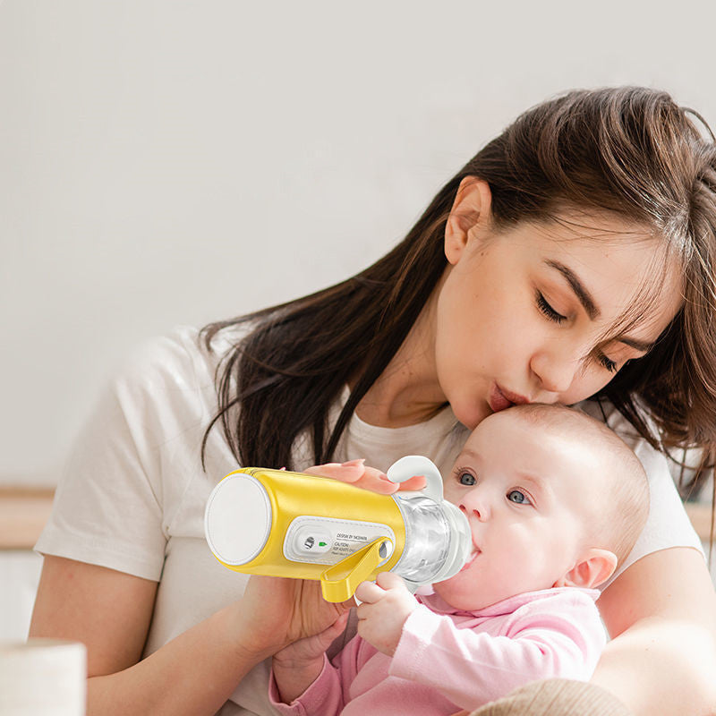 USB Heated Baby Feeding Bottle Constant Temperature Glass & PPSU Bottle Thermal Insulation, Quick Flush, Wide Caliber Bottle