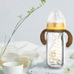 USB Heated Baby Feeding Bottle Constant Temperature Glass & PPSU Bottle Thermal Insulation, Quick Flush, Wide Caliber Bottle