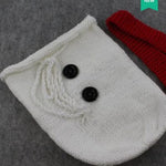 okobebe Baby Bathrobe – Knitted Wool Snowman Sleeping Bag & Photo Studio Outfit