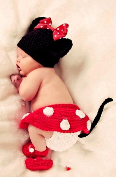 Newborn Baby Photography Outfit Full Moon Photo Props Infant Photo Shoot Clothes for 0–4 Months