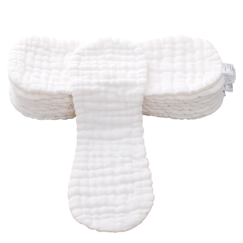 12-Layer Pure Cotton Gauze Washable Baby Diapers - Newborn & Toddler Peanut Shape