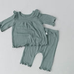 Soft Cotton Baby Bottoming Suit Children's Pajamas & Home Wear Set Comfortable Knitted Baby Clothes