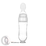 Safe Newborn Baby Feeding Bottle Silicone Squeeze Spoon Milk Feeder for Food Supplement & Toddler Training