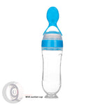 Safe Newborn Baby Feeding Bottle Silicone Squeeze Spoon Milk Feeder for Food Supplement & Toddler Training