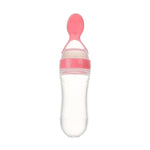 Safe Newborn Baby Feeding Bottle Silicone Squeeze Spoon Milk Feeder for Food Supplement & Toddler Training