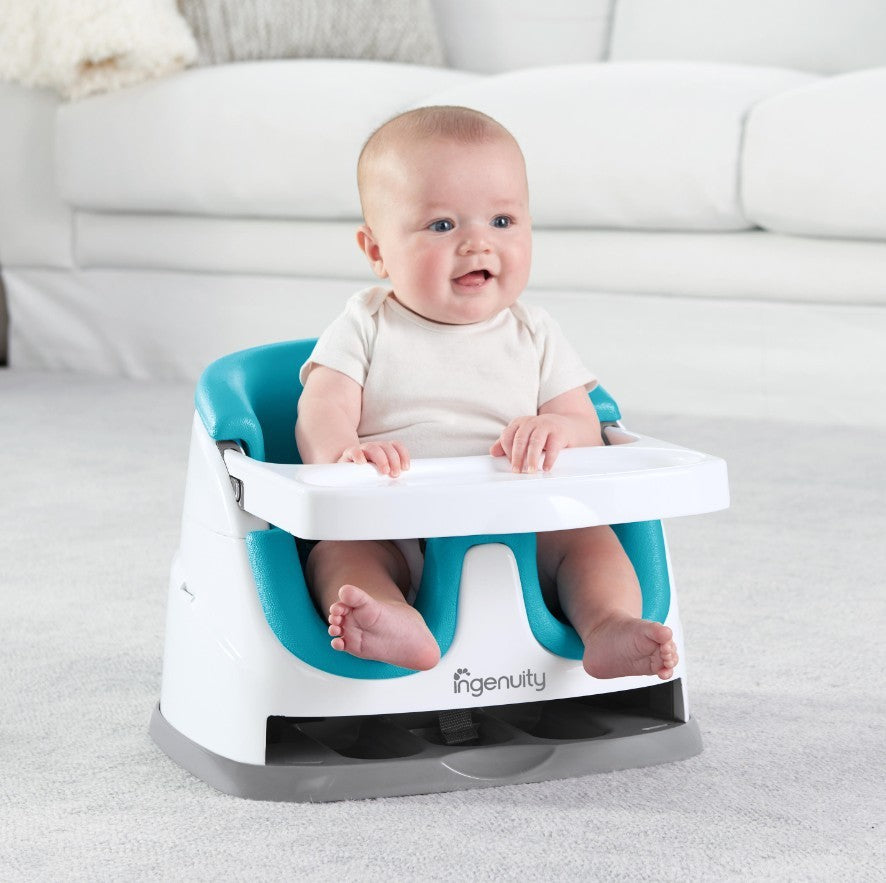 Foldable Baby Dining Chair with Removable Tray Adjustable Toddler Feeding Seat Portable High Chair for 5M–6Y