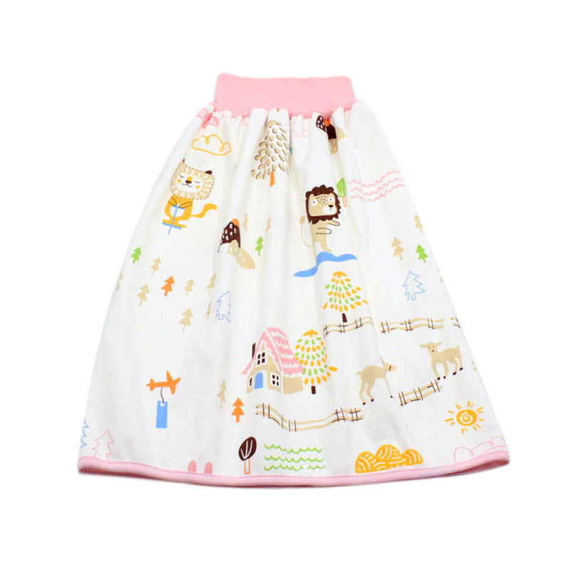 Infant Children’s Waterproof Diaper Skirt – Soft Cotton Baby Urine Skirt | Adjustable, Breathable & Skin-Friendly