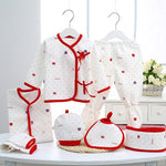 Pure Cotton Newborn Gift Set  7-Piece Baby Essentials Box Soft Infant Clothes for All Seasons