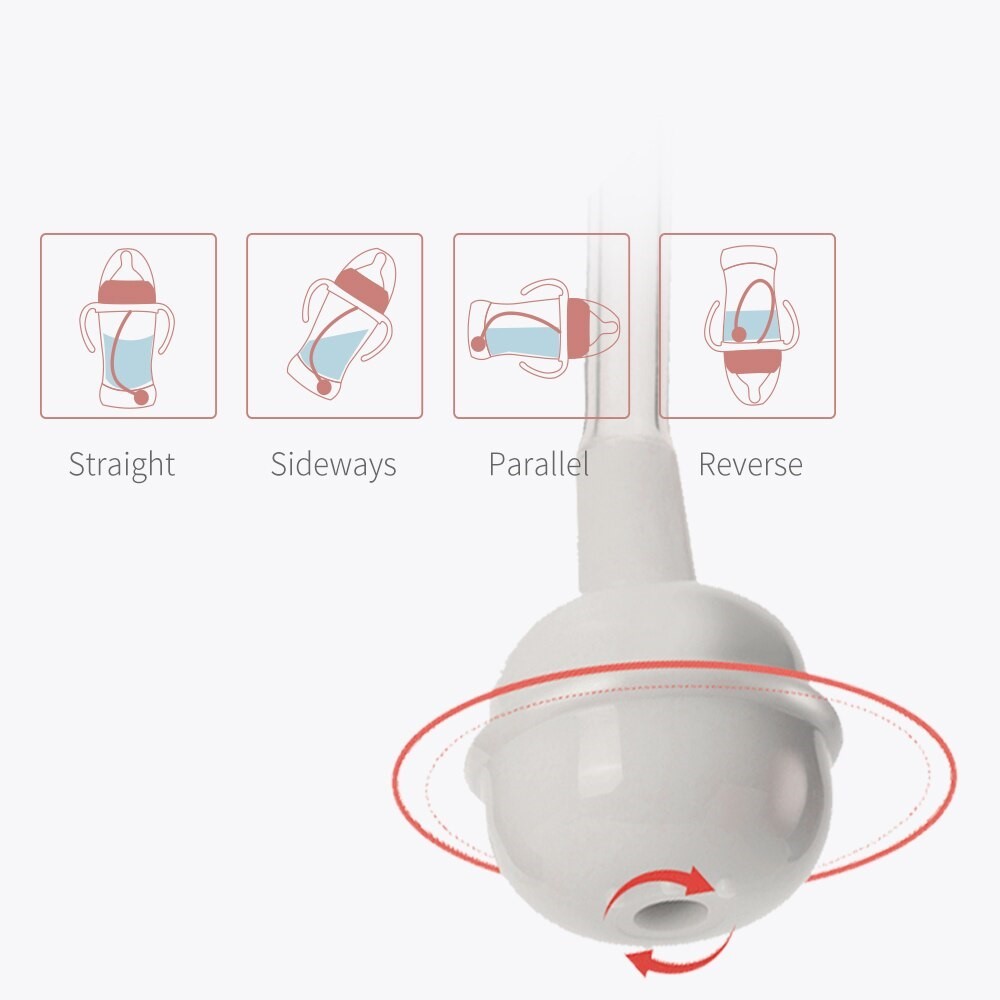 Newborn Baby Bottle with Handle 160ml & 280ml Plexiglass Feeding Bottle Safe & Comfortable Design for Infants