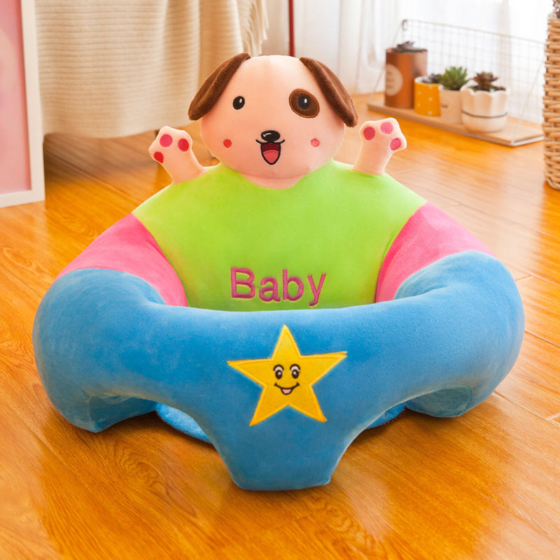 Baby Animal Plush Seat Soft Support Chair for Infants Safe & Comfortable Baby Sitting Cushion