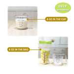 Breast Milk Storage Bag 200ml Leakproof PE/PET Freezer-Safe Breastmilk Bag Baby Feeding Storage