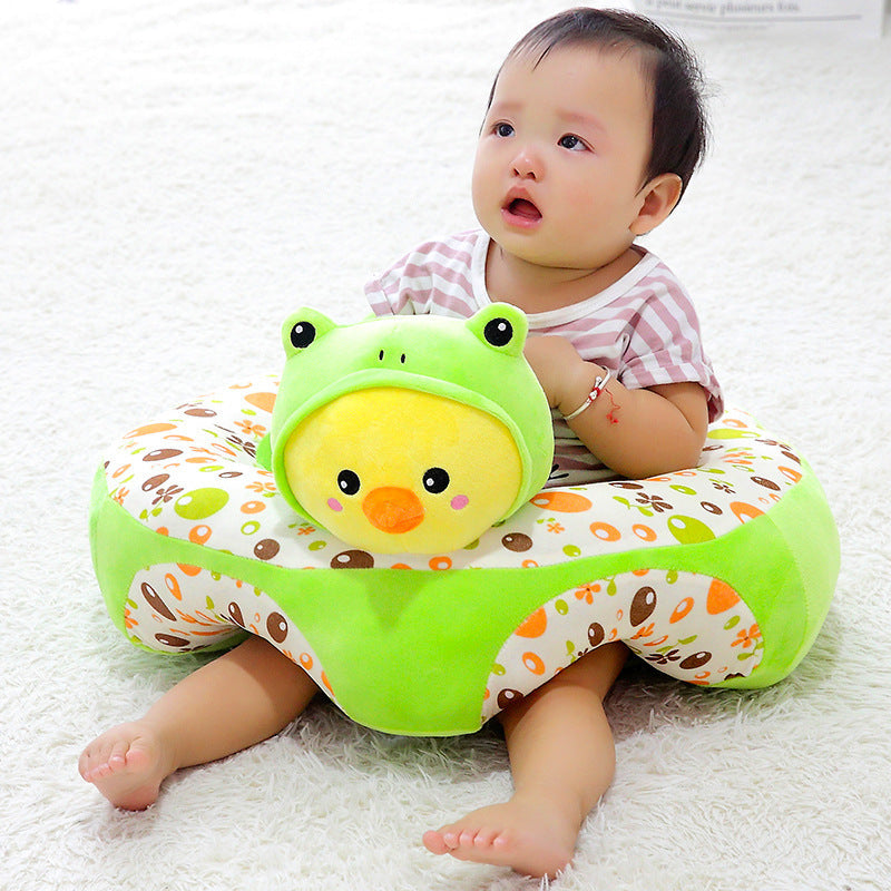 Baby Sofa Seat with Cute Animal Design – Soft PP Cotton Support Seat for Infants & Toddlers | Safe & Adorable Baby Chair