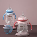 Wide Caliber Baby Milk Bottle Anti-Colic & Anti-Fall Feeding Bottle with Handle for Infants