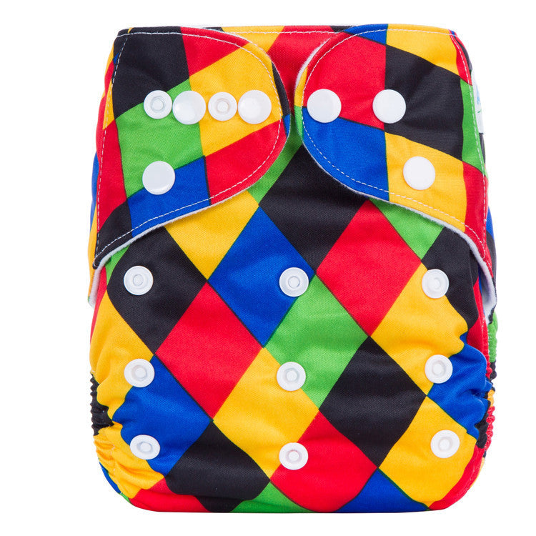 Breathable & Leak-Proof Baby Cloth Diapers (Under 15KG) Adjustable PUL Exterior & Soft Brushed Lining
