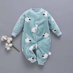Flannel Baby Onesies Unisex Long Sleeve Romper Soft Cotton Winter Infant Jumpsuit