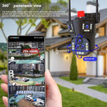 Three-Screen Outdoor Surveillance Camera | 20x Zoom, WiFi, IP66 Waterproof, Night Vision & Two-Way Audio