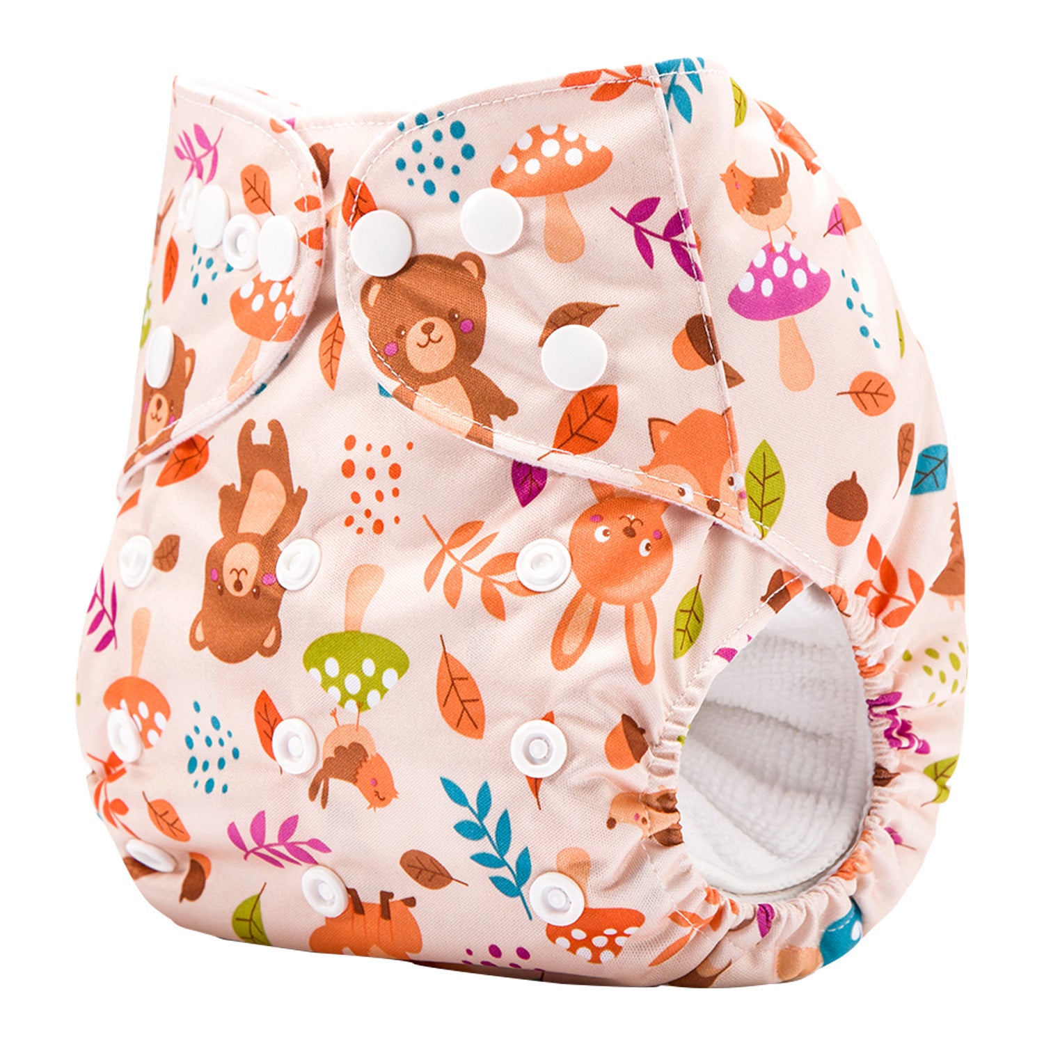 Adjustable Soft & Comfortable Baby Cloth Diapers (3-15kg) One Size Fits All (Newborn to Toddler)