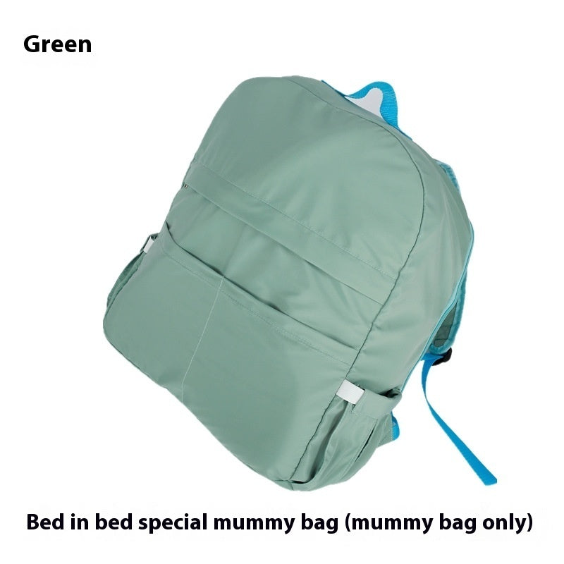 Foldable Portable Baby Bed Anti-Pressure Newborn Crib with Mosquito Net & Sunshade Travel Bassinet