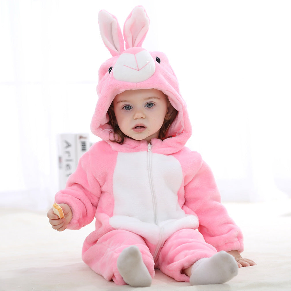 Baby Rompers Winter Autumn Clothes Warm Cotton Flannel Infant Jumpsuit Soft Cozy Baby Outfit